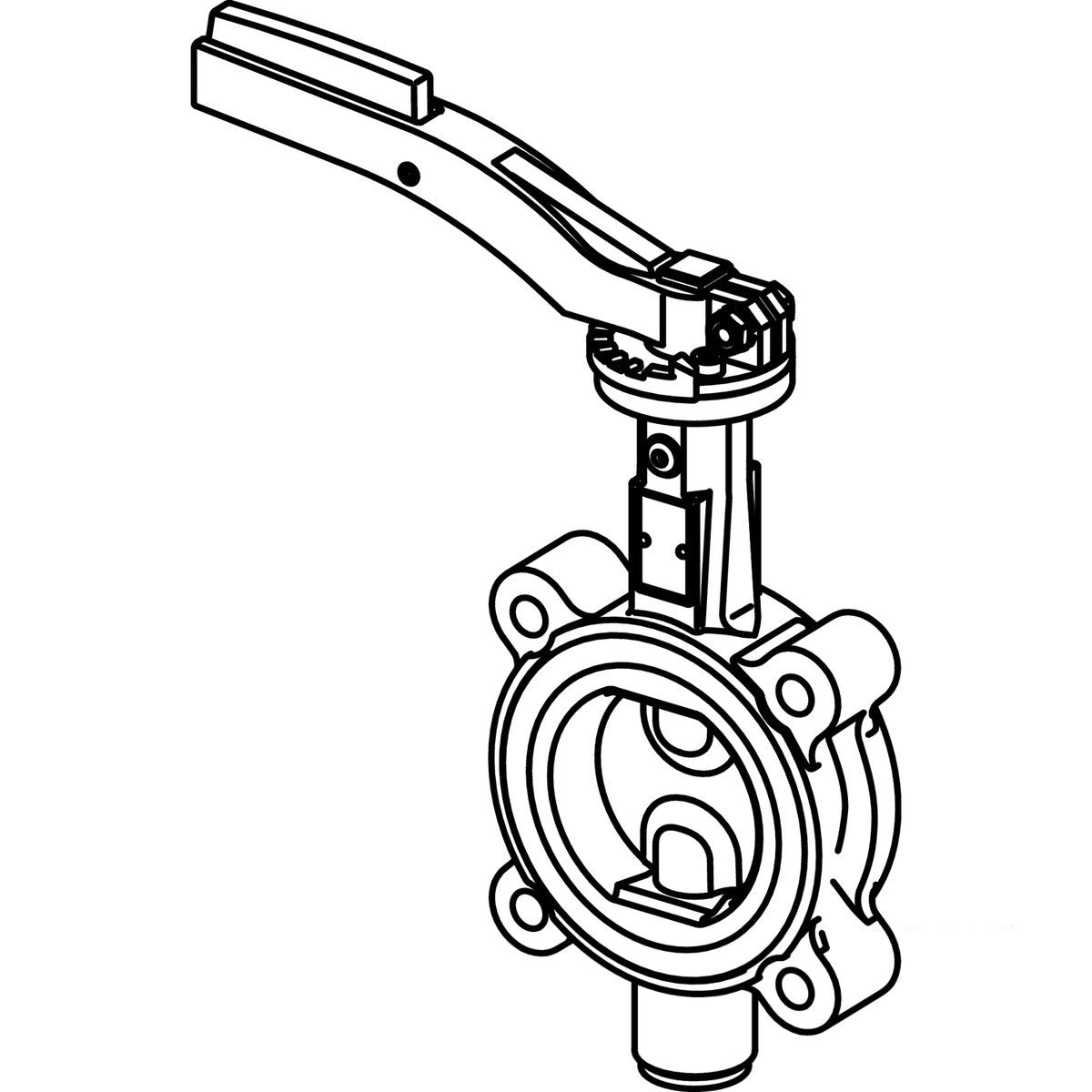 Viega 87685 (5179.8) MegaPress 316 Stainless Steel 316 LUG Type Butterfly Valve 4 in. (1 Each)