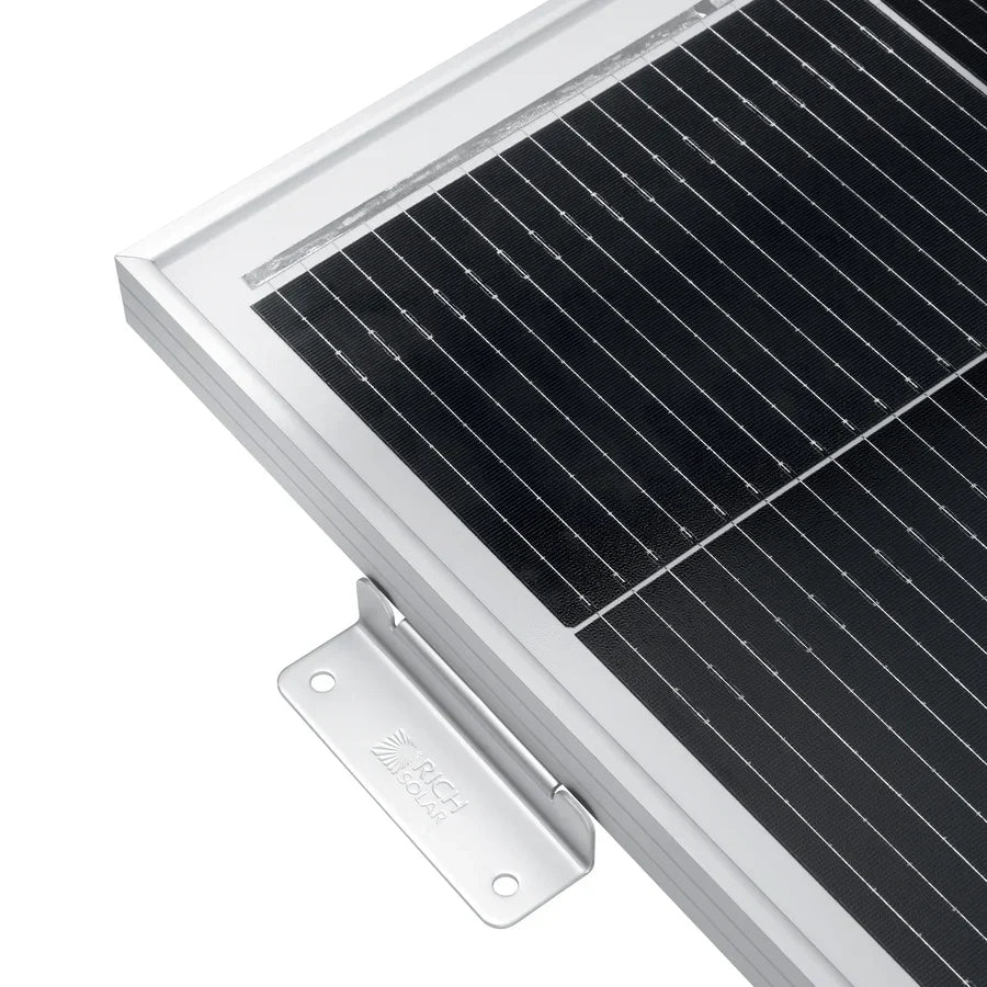 Rich Solar MEGA 200 12V 200W Solar Panel With 3/4" Z Brackets