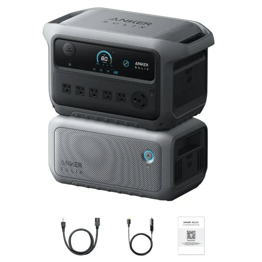 Anker B17831A1 C2000 Gen 2 Portable Power Station 2048Wh w/ Expansion Battery
