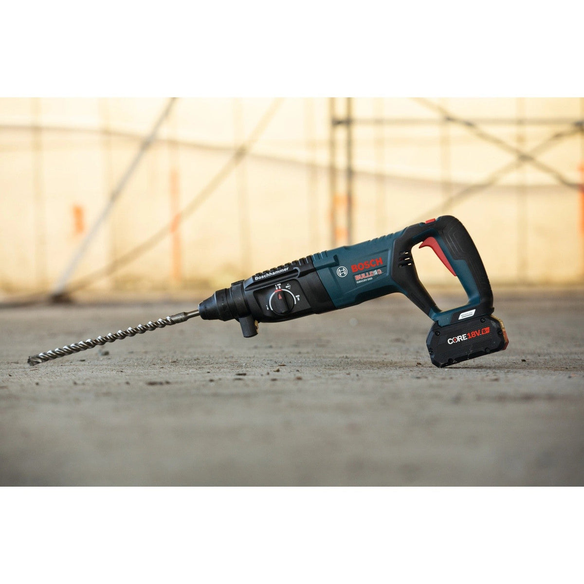 Bosch GBH18V-26DK24 18V 1" SDS-plus EC Brushless Rotary Hammer Kit with Two 8 Ah Batteries and Charger