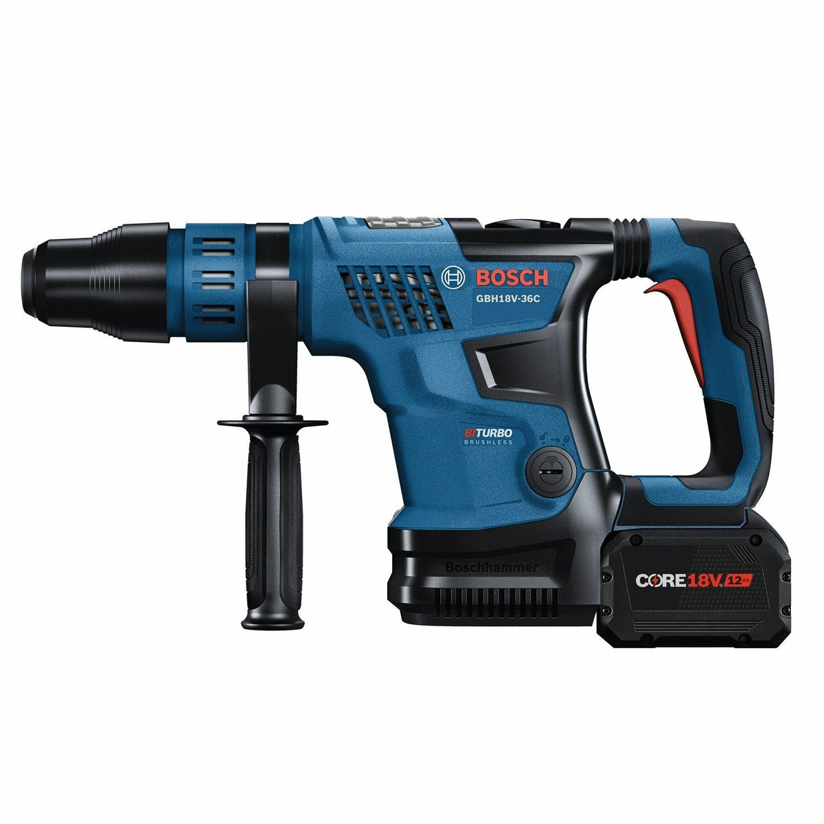 Bosch GBH18V-36CK27 18V SDS-max 1-9/16" Rotary Hammer Kit with (2) 12 Ah Batteries and Charger