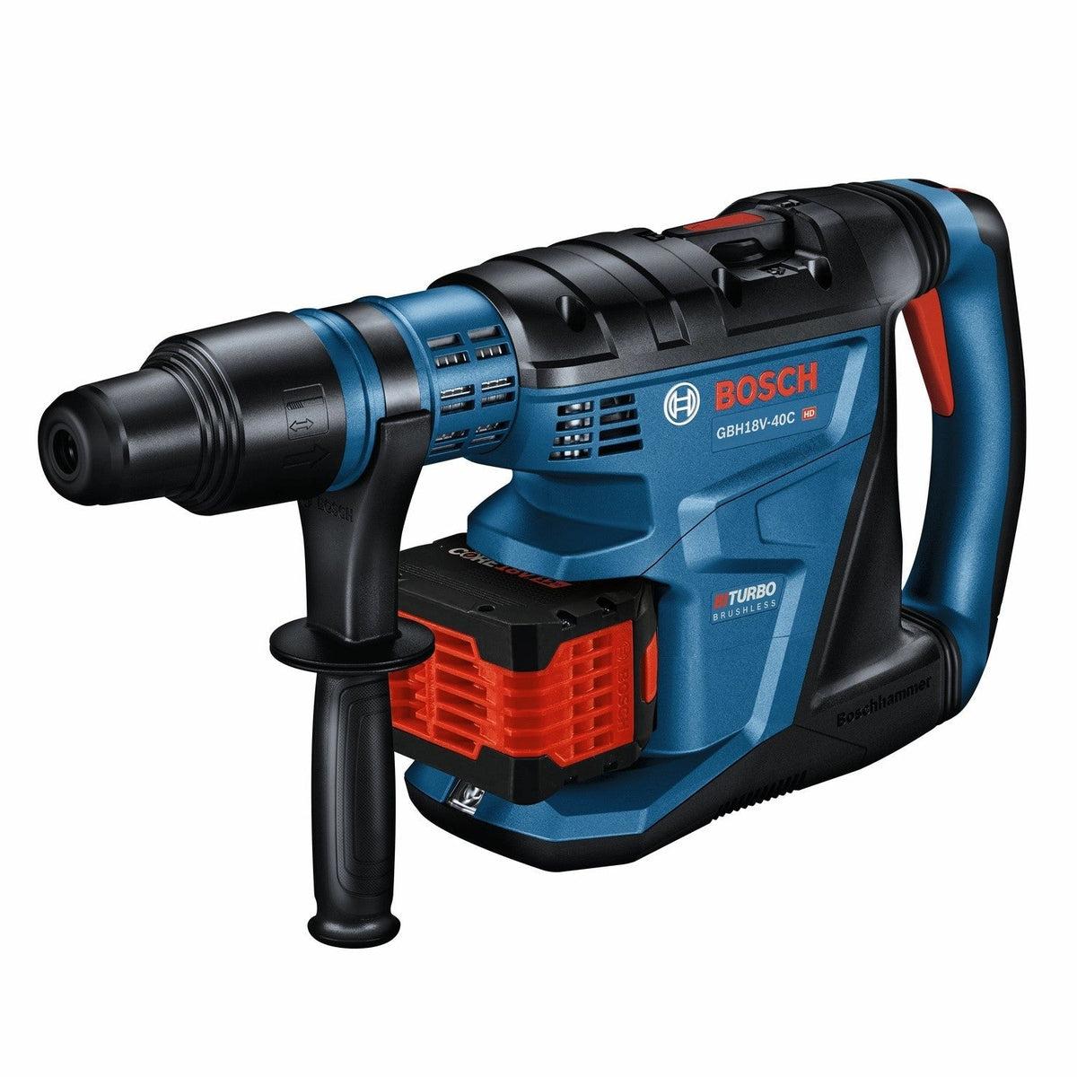 Bosch GBH18V-40CK27 18V Connected-Ready SDS-max 1-5/8" Rotary Hammer Kit with 12 Ah Batteries and Charger