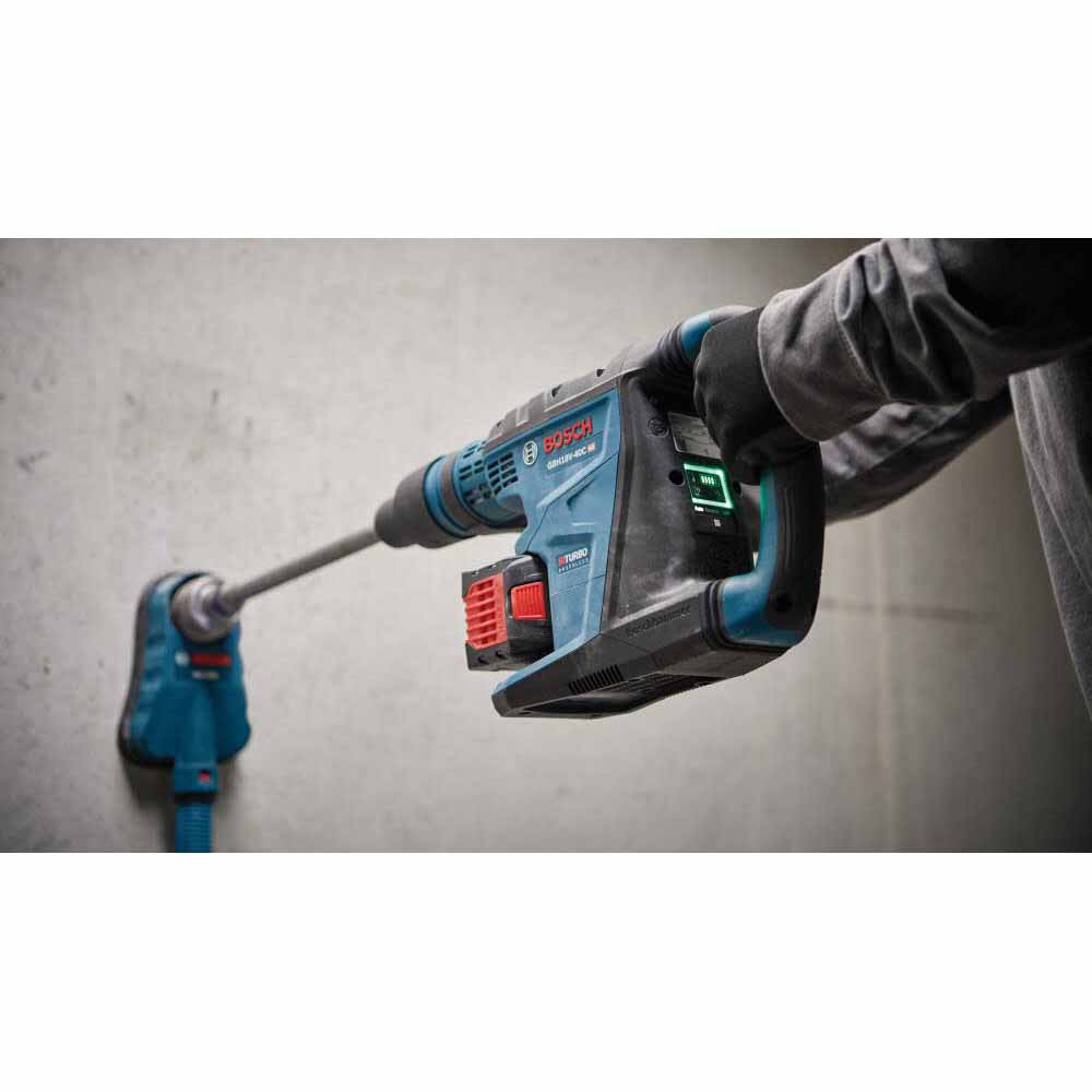 Bosch GBH18V-40CK27 18V Connected-Ready SDS-max 1-5/8" Rotary Hammer Kit with 12 Ah Batteries and Charger
