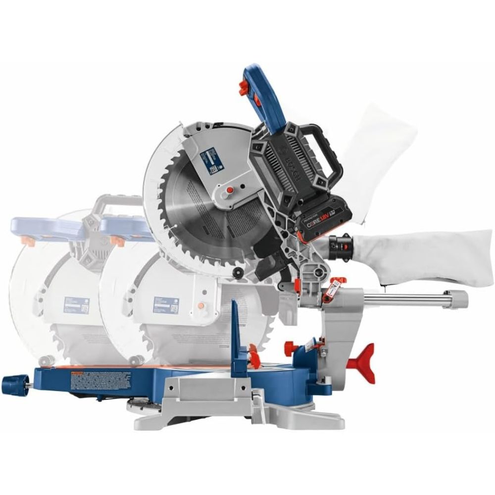 Bosch GCM18V-12SDN14 18V 12" Dual Bevel Sliding Miter Saw Kit with 8 Ah Battery and Charger