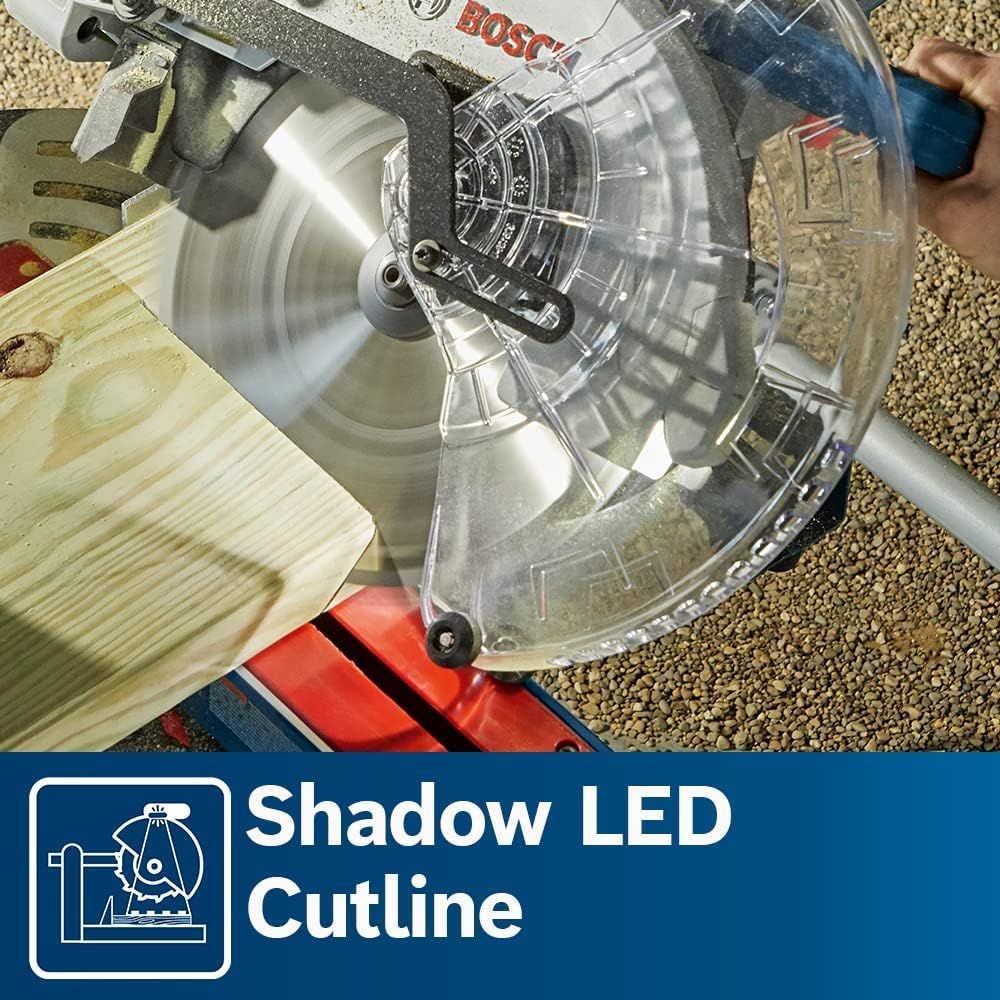 Bosch GCM18V-12SDN14 18V 12" Dual Bevel Sliding Miter Saw Kit with 8 Ah Battery and Charger