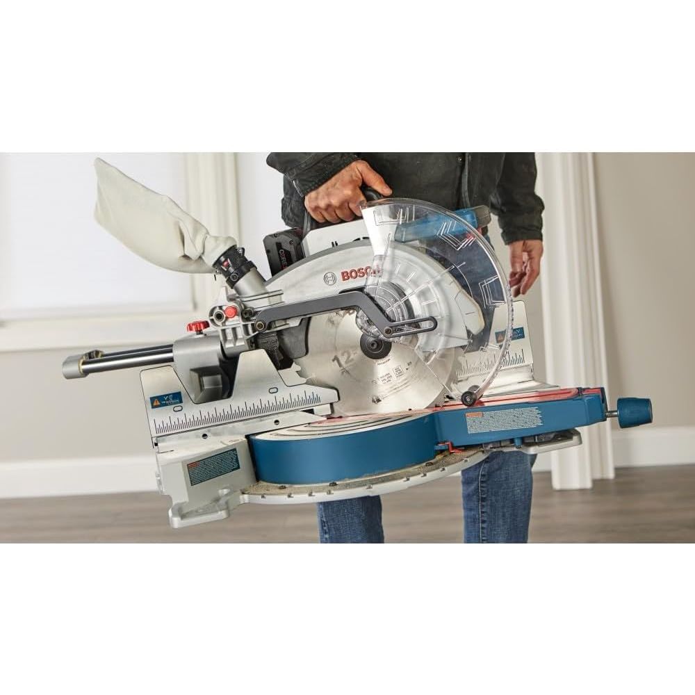 Bosch GCM18V-12SDN14 18V 12" Dual Bevel Sliding Miter Saw Kit with 8 Ah Battery and Charger