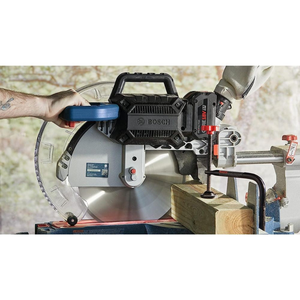 Bosch GCM18V-12SDN14 18V 12" Dual Bevel Sliding Miter Saw Kit with 8 Ah Battery and Charger