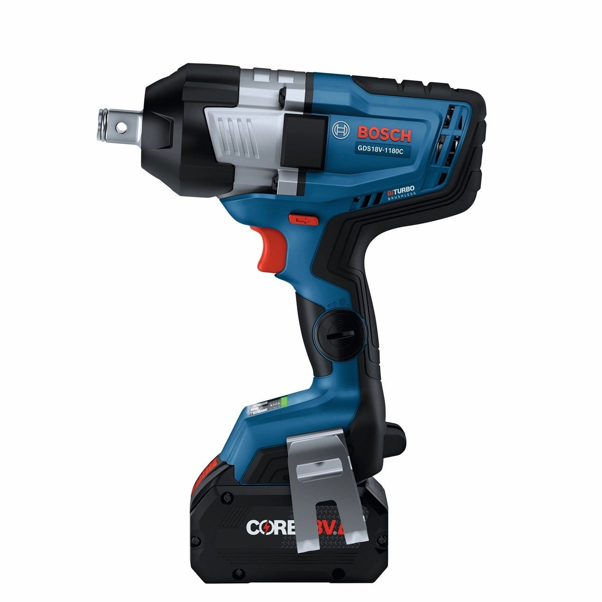 Bosch GDS18V-1180CB28 18V 3/4" High Torque Impact Wrench Kit with Friction Ring and Thru-Hole (2 Batteries, 1 Charger)