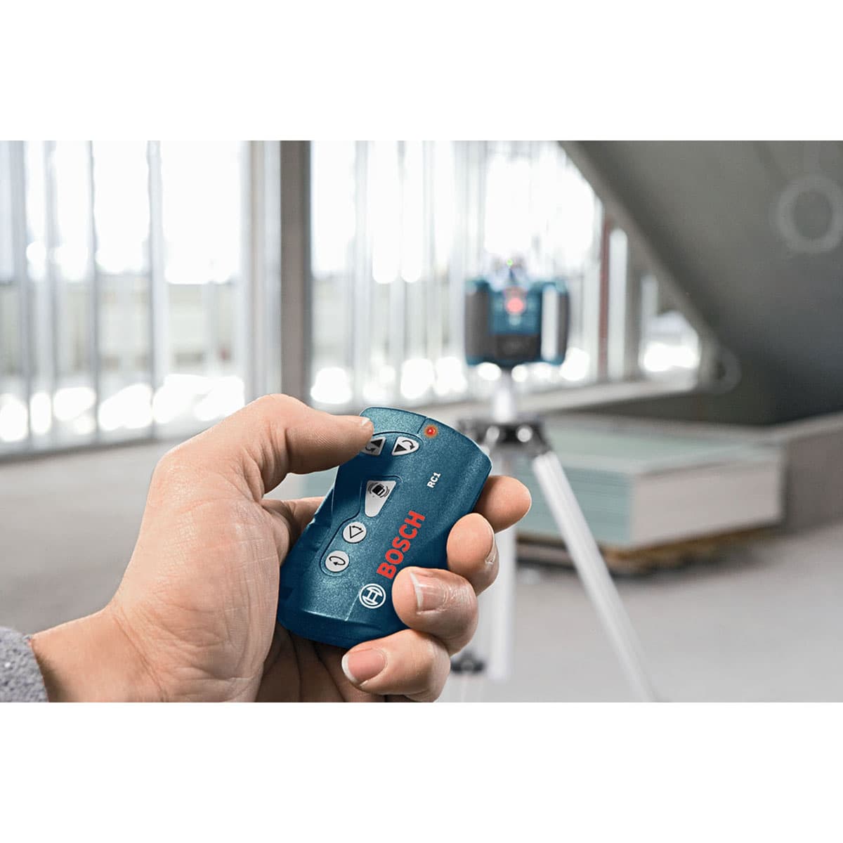 Bosch GRL 300 HVG Self Leveling Green Beam Rotary Laser with Layout Beam and 1000' Range