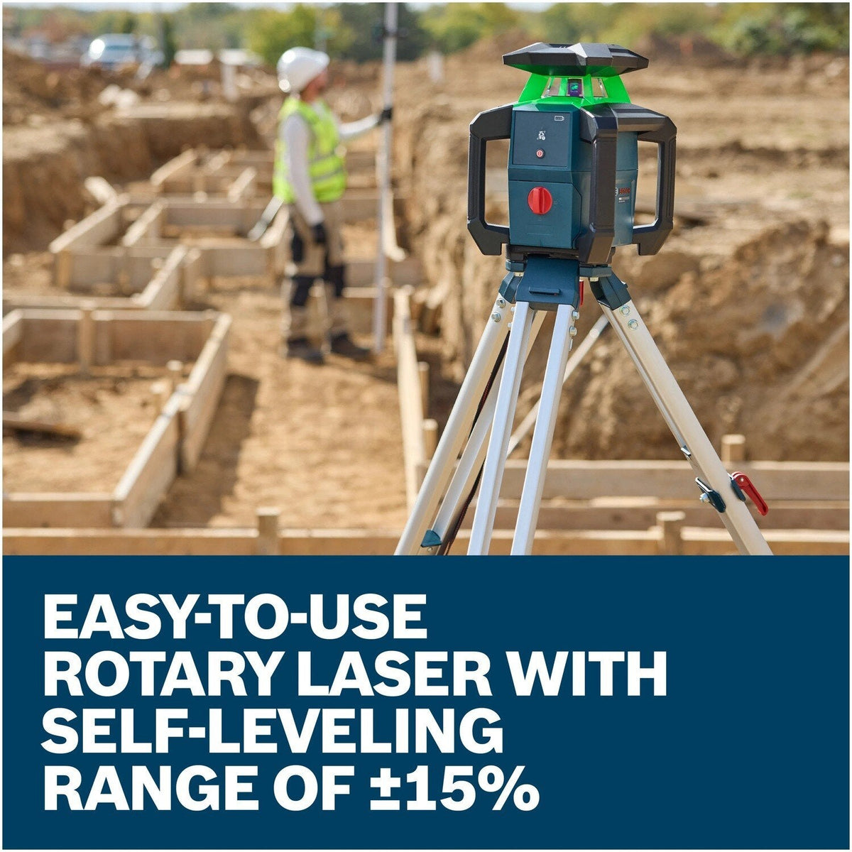 Bosch GRL18V-31K 18V Green Beam Horizontal Rotary Laser Kit with Carrying Case