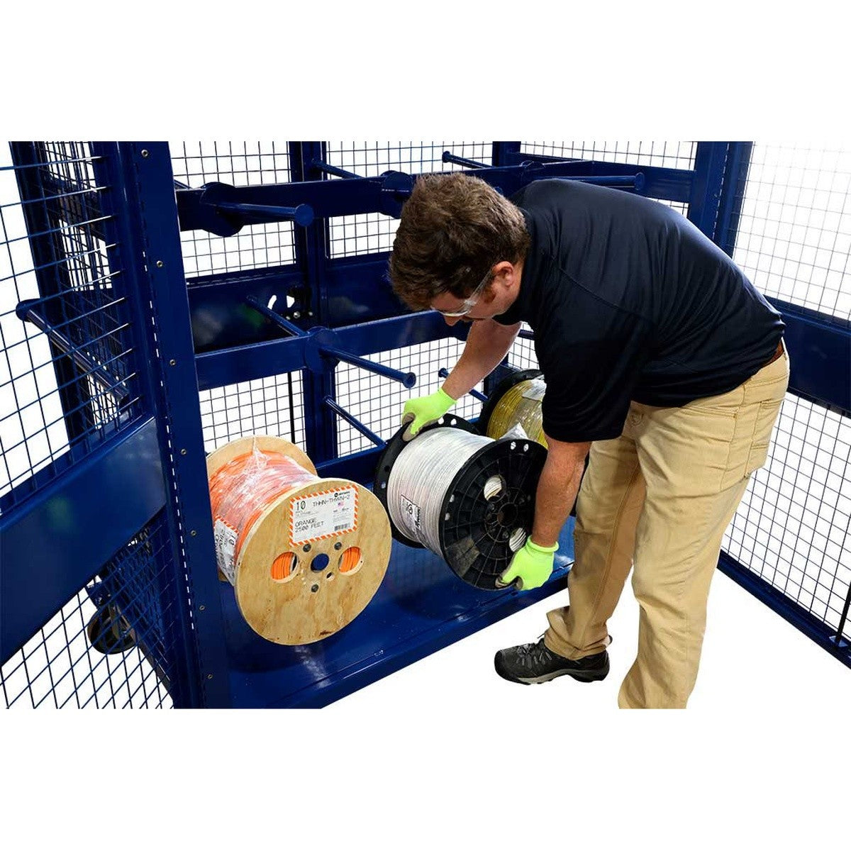 Current Tools 556 Lockable Reel Cage for Storing Dispensing and Transporting up to 16 Wire Reels