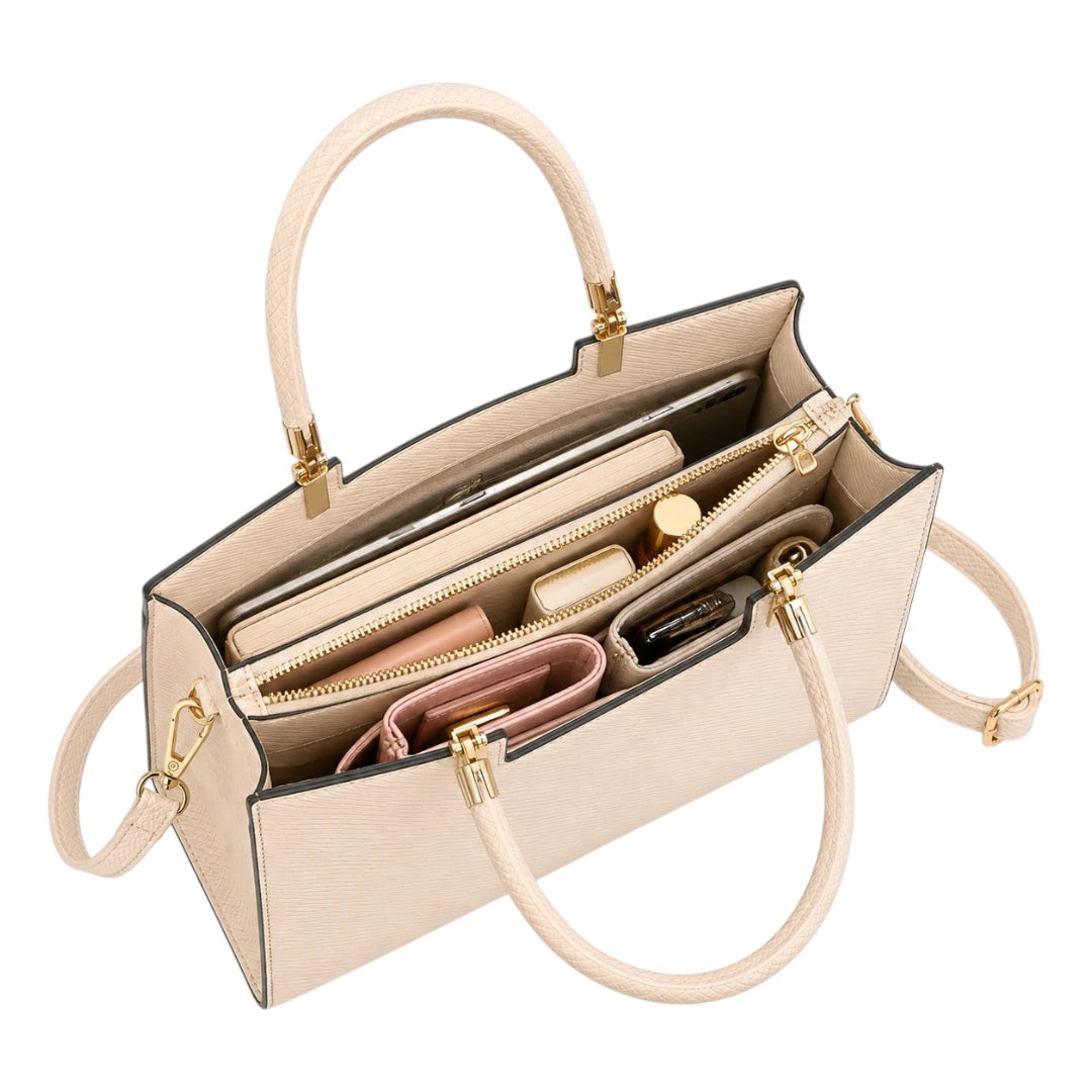 Elvenza Ivory Line Women’s Structured Handbag
