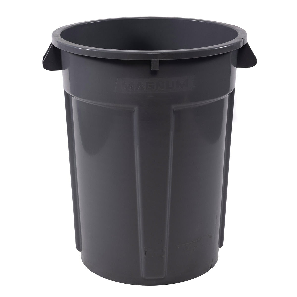 Magnum Tool CMTC-K-55G Magnum Pro Series 55 Gallon Plastic Trash Can Grey with Lid and Dolly (48 Set Pallet)
