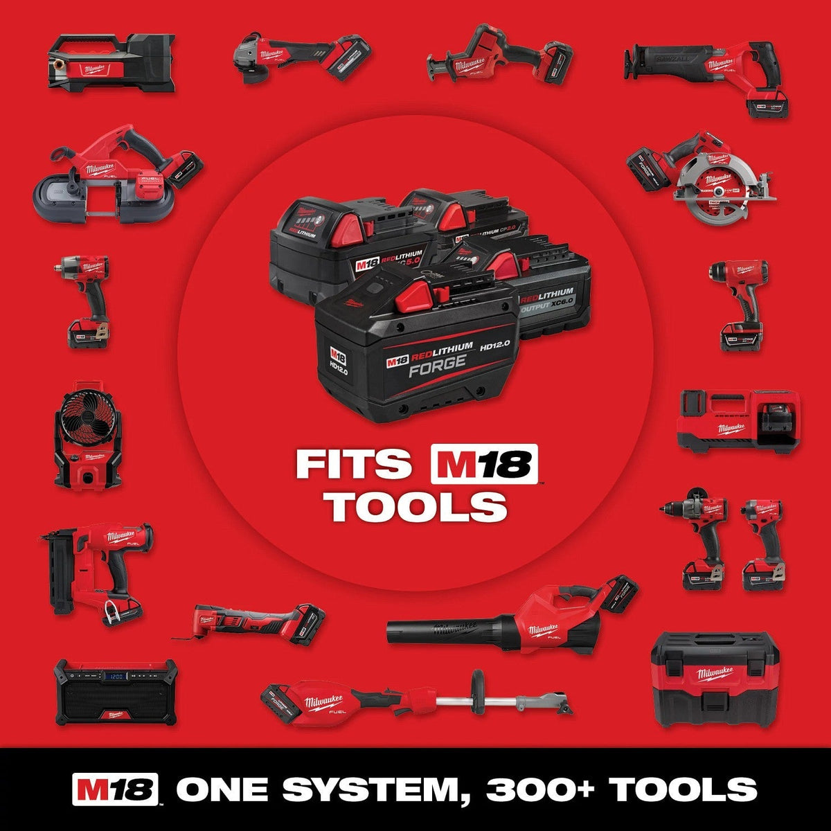Milwaukee 2964-22 M18 FUEL 3/4" High Torque Impact Wrench Kit with ONE-KEY (2 Batteries)