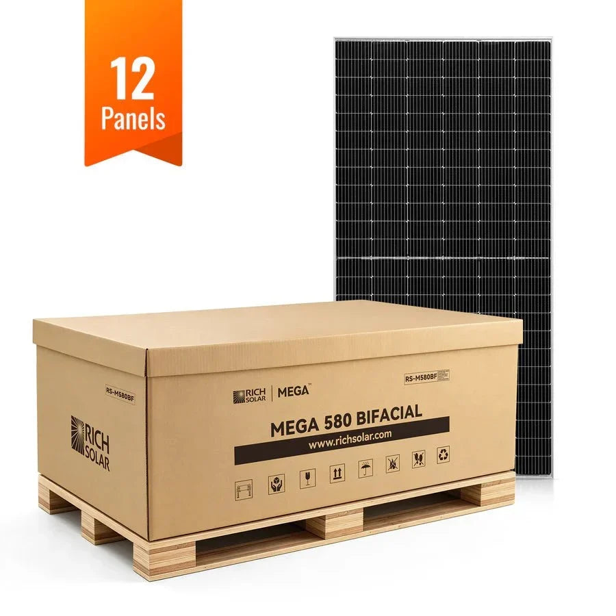 Rich Solar MEGA 580 Watt Bifacial Solar Panel