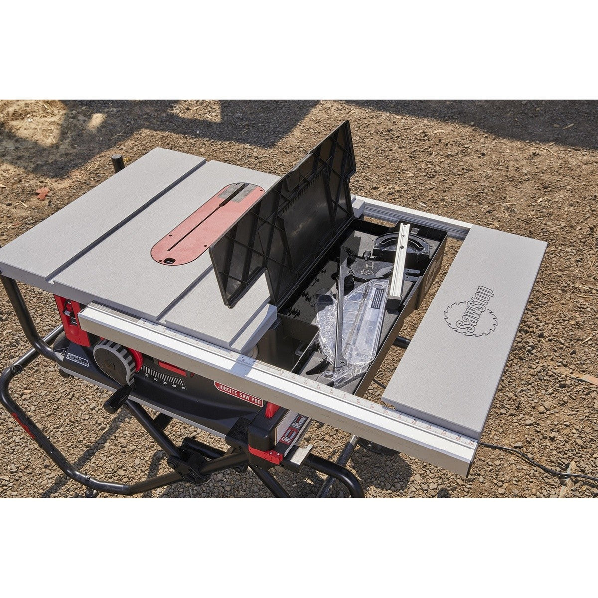SawStop JSS-120A60 Jobsite Saw Pro with Mobile Cart, 120V 1.5 HP, 10 in. Blade (Includes Fence and Cart)