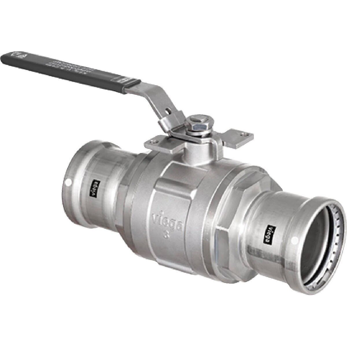 Viega 86795 (5970XL) 3 in x 3 in MegaPress FKM Carbon Steel Full Port Press Ball Valve (1 Each)