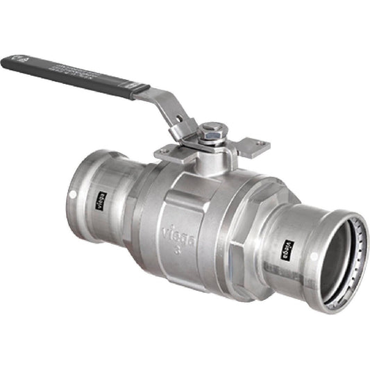 Viega 86805 (5170XL) MegaPress 316 2 1/2 in. Press Stainless Steel Full Port Ball Valve (1 Each)
