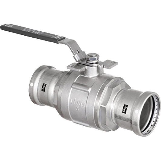 Viega 86820 (4170XL) 2 1/2 in. MegaPress 304 Stainless Steel FKM Full Port Press Ball Valve (1 Each)