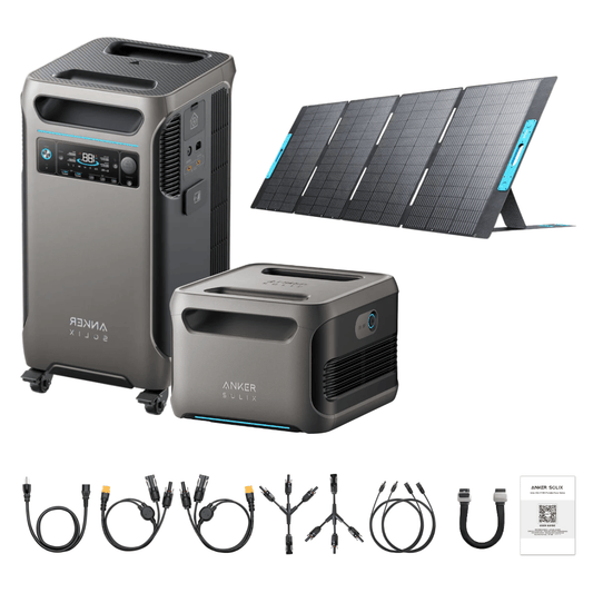 Anker SOLIX F3800 + Expansion Battery + 400W Portable Solar Panel