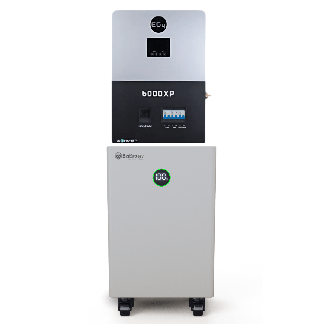 BigBattery NEXUS 51.2V 15kWh LiFePO4 Battery + EG4 6000XP 6000W 48V Split Phase Off-Grid Inverter Kit