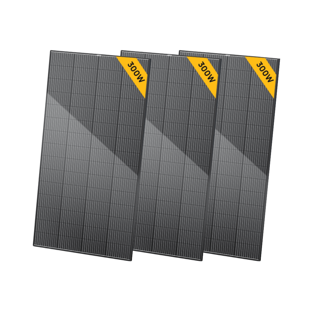 BougeRV 300 Watt Rigid Bifacial 12BB Mono Solar Panel