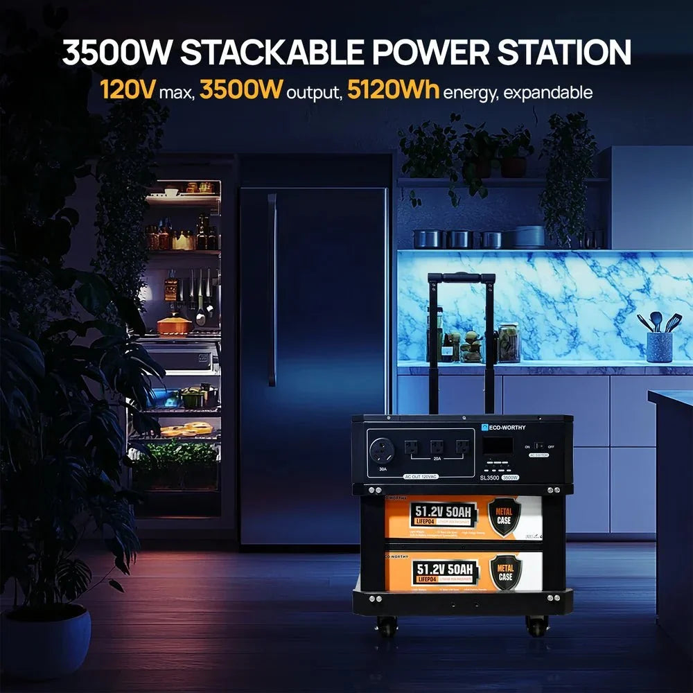 ECO-WORTHY SL3500 3500kW Stackable Power Station