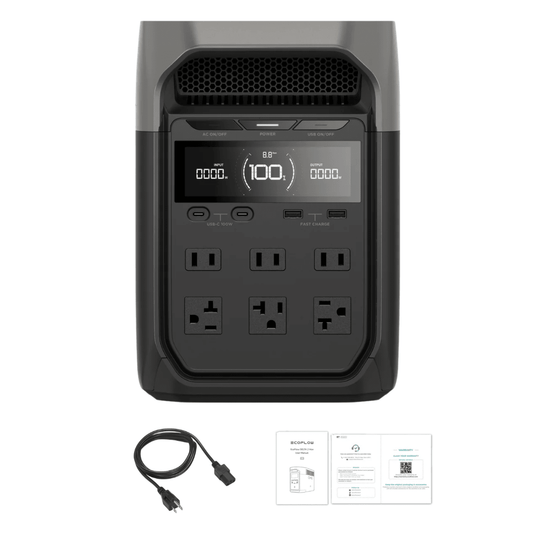 EcoFlow DELTA 3 1024Wh 1800W Solar Generator Portable Power Station