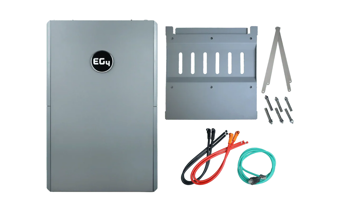 EG4 48V PowerPro LiFePO4 Battery (14.3kWh-85.8kWh) + 12kPV 8000W 48V Split Phase Hybrid Inverter