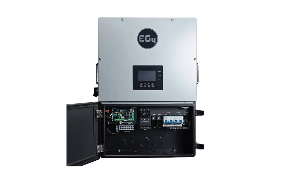 EG4 48V PowerPro LiFePO4 Battery (14.3kWh-85.8kWh) + 12kPV 8000W 48V Split Phase Hybrid Inverter