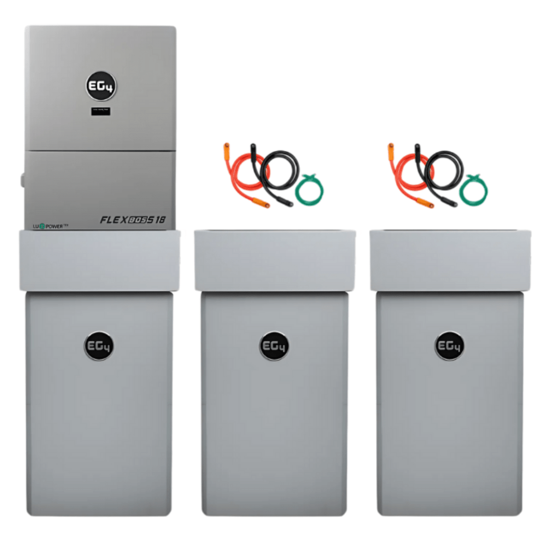 EG4 48V PowerPro LiFePO4 Battery (14.3kWh-85.8kWh) + FlexBoss18 13kW 48V Split Phase AC Hybrid Inverter