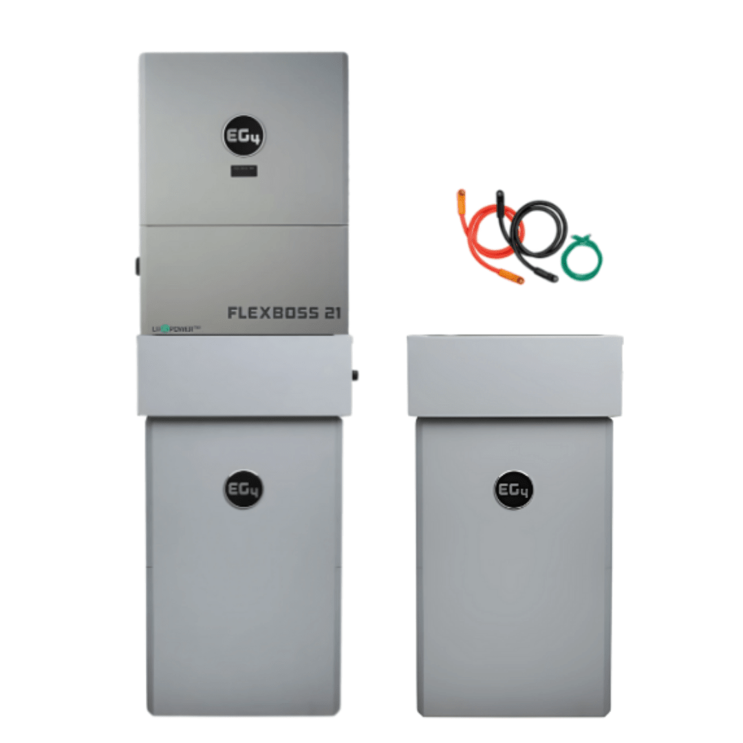 EG4 48V PowerPro LiFePO4 Battery (14.3kWh-85.8kWh) + FlexBOSS21 16kw 48V Split Phase AC Hybrid Inverter
