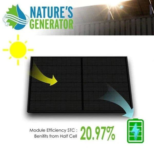 Natures Generator 2 x 410 Watt Monocrystalline Solar Panel