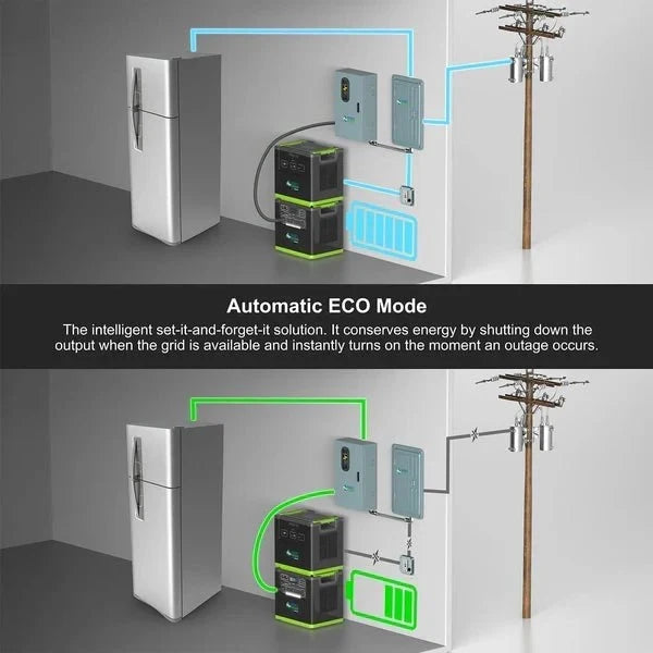 Natures Generator Lithium 6000 Solar Generator With Transfer Switch
