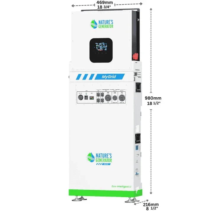 Natures Generator MyGrid 10K Solar Generator + 8 x Rigid 410W Solar Panel