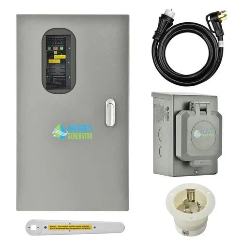 Natures Generator MyGrid 10K With Solar Battery + 50A Automatic Transfer Switch