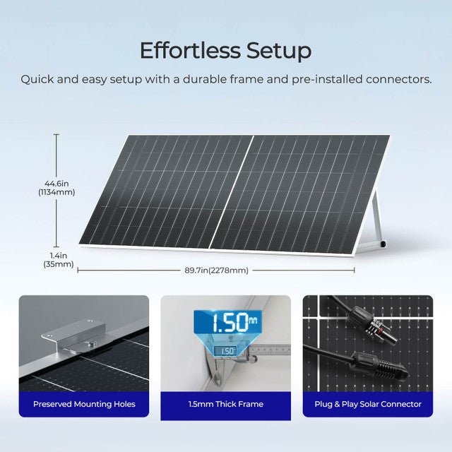 Renogy Bifacial 590 Watt N-Type Monocrystalline Solar Panel