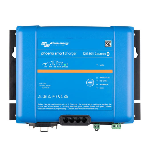 Victron Phoenix Smart IP43 Charger 12/30 (3) 120-240VAC Requires 5-15P Mains Cord